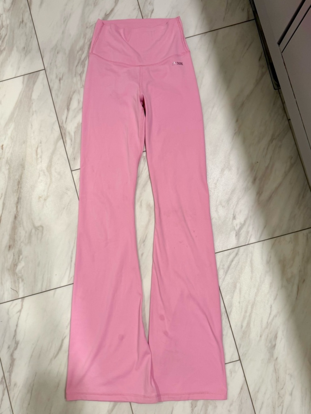 PINK Victoria's Secret Girls' Light Pink Flared Leggings